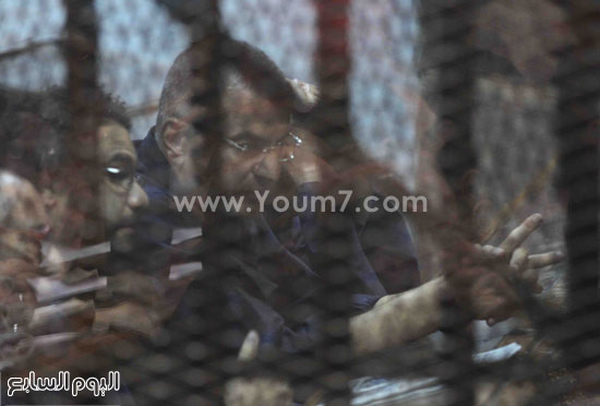  المتهمون أثناء انعقاد الجلسة -اليوم السابع -5 -2015
